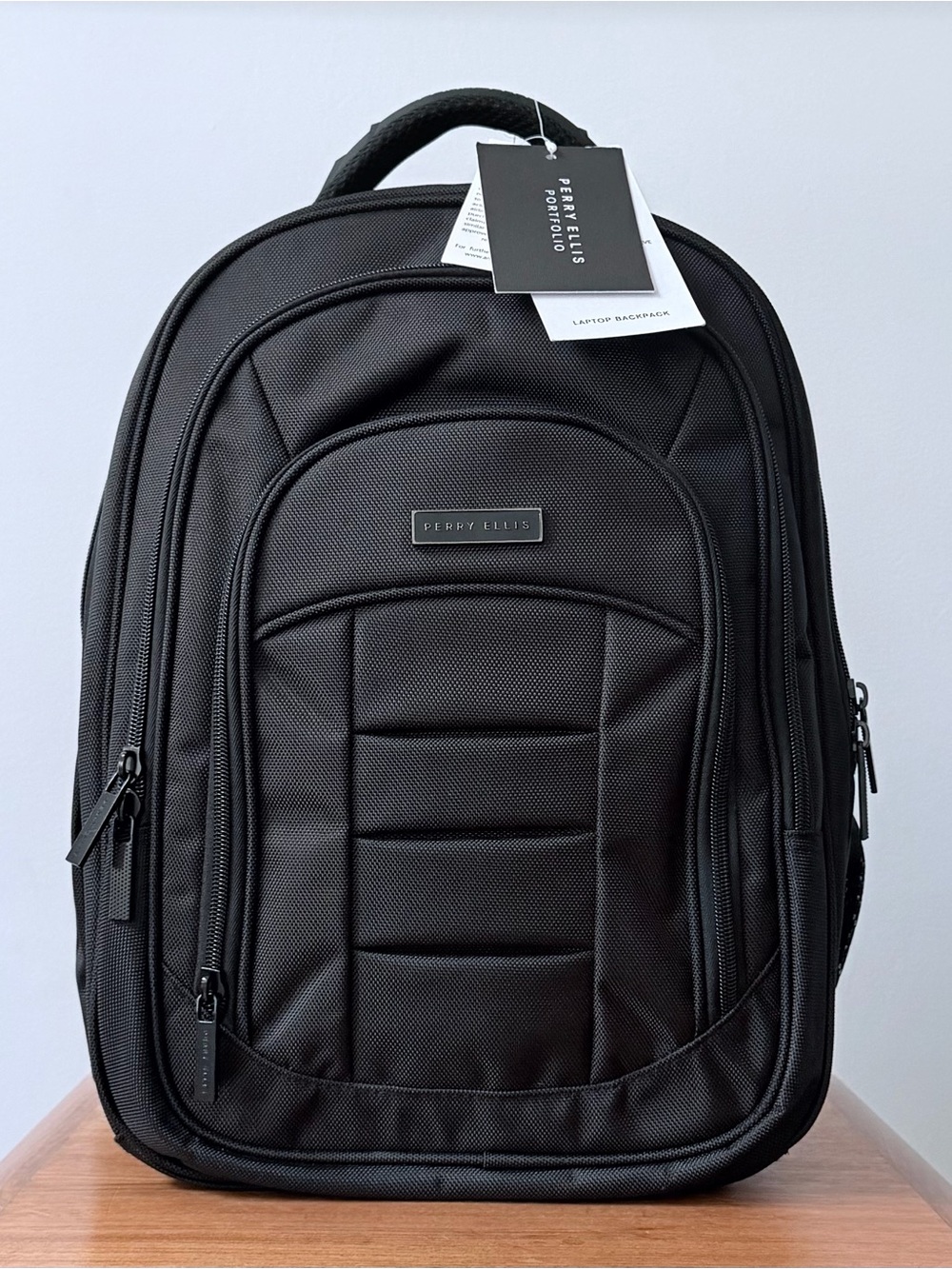 Perry Ellis Portfolio Laptop Backpack Ballistic Nylon